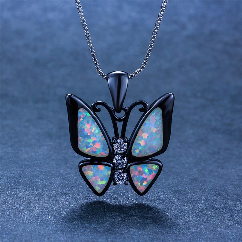 Pendant Necklaces Luxury Female Big Butterfly Pendants White Blue Fire Opal Necklace Vintage Black Gold Wedding For WomenPendant
Pendant Necklaces Luxury Female Big Butterfly Pendants White Blue Fire Opal Necklace Vintage Black Gold Wedding For WomenPendant