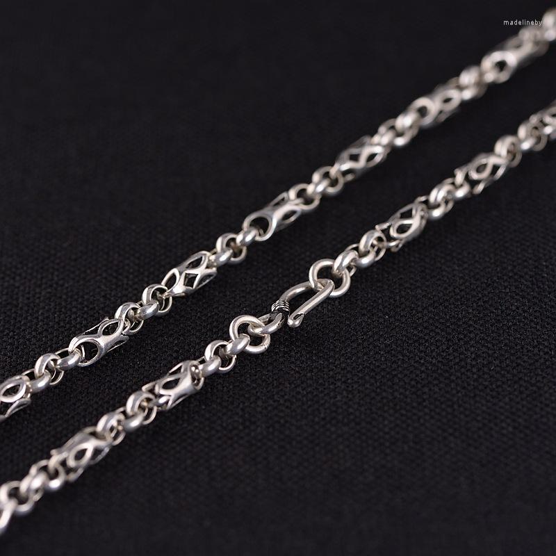 Chains FNJ 5mm Link Chain Necklaces 925 Silver Long 45cm To 50cm Fine Original S925 Men Necklace For Jewelry Making
Chains FNJ 5mm Link Chain Necklaces 925 Silver Long 45cm To 50cm Fine Original S925 Men Necklace For Jewelry Making