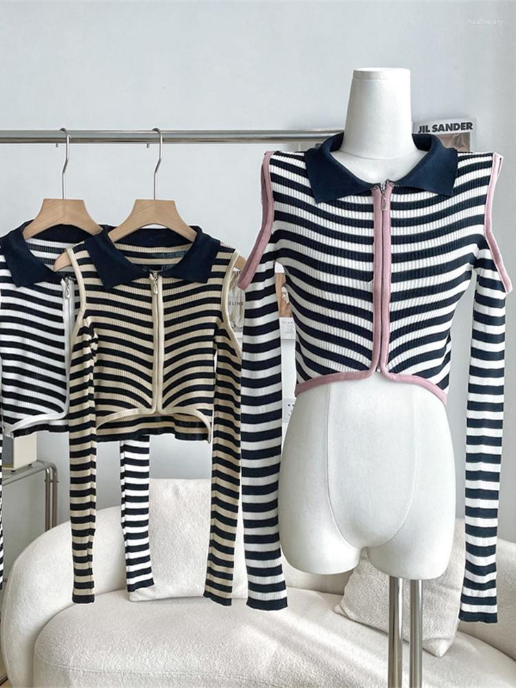 Women's Knits Women Lapel Patchwork Slim Autumn Knitwear Long Sleeve Black White Contrast Color Striped Off Shoulder Knit Cardigan Sweater, Pink
Women's Knits Women Lapel Patchwork Slim Autumn Knitwear Long Sleeve Black White Contrast Color Striped Off Shoulder Knit Cardigan Sweater, Pink