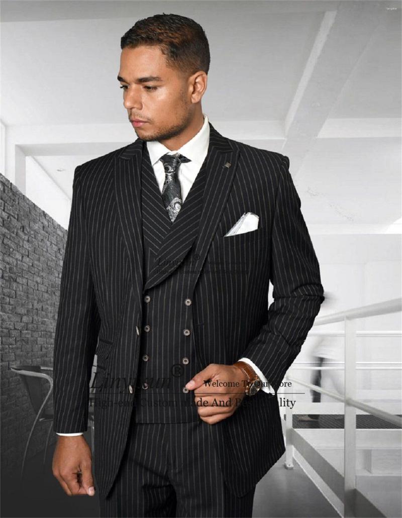 Men's Suits Classic Black Stripe Men Slim Fit Groom Tuxedos Wedding Business Blazer 3 Pieces Jacket Pants Vest Sets Terno Masculino, Purple
Men's Suits Classic Black Stripe Men Slim Fit Groom Tuxedos Wedding Business Blazer 3 Pieces Jacket Pants Vest Sets Terno Masculino, Purple