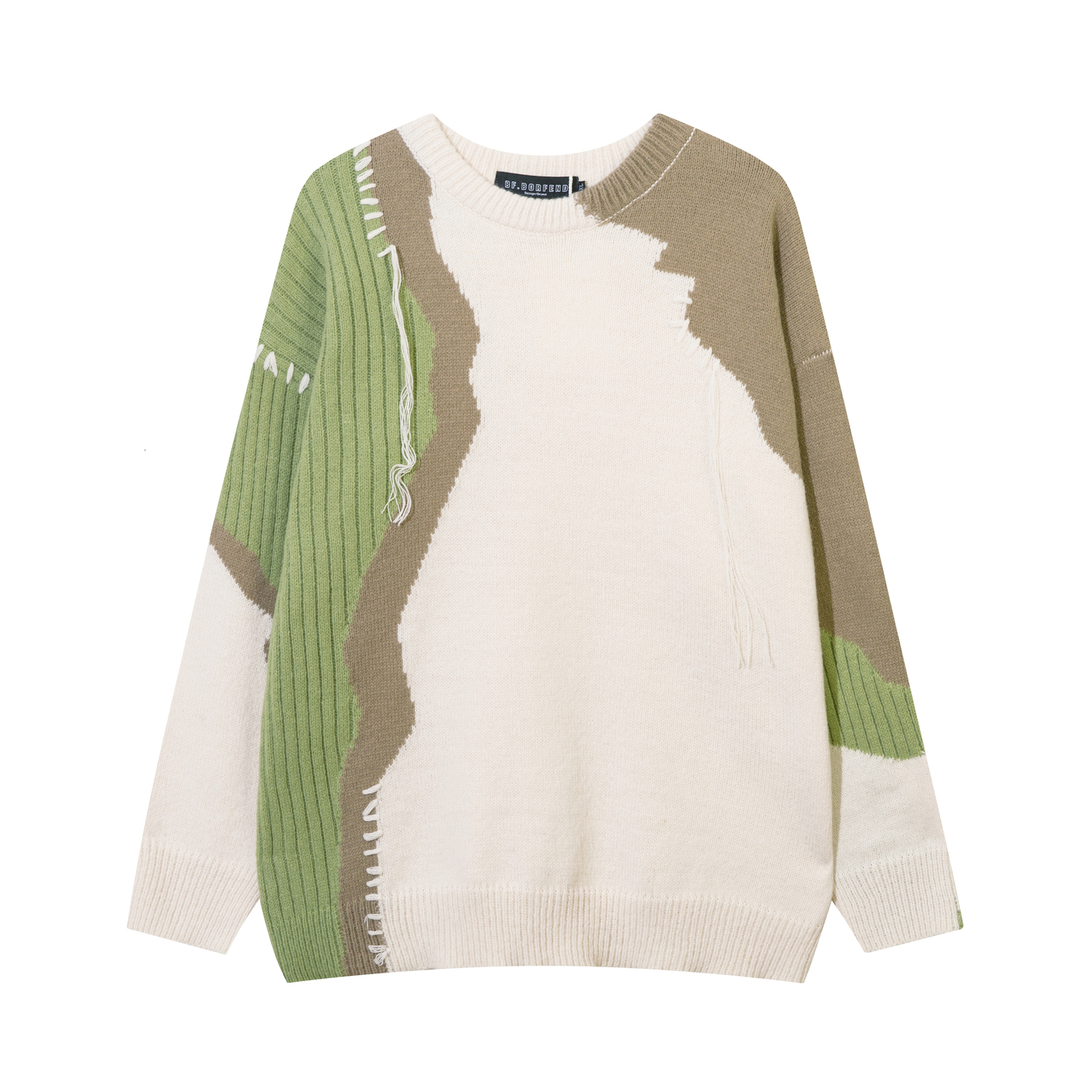 Men' Sweaters Jaykoo Contrast Patchwork Jacquard WeavingIrregular Stitching Hand Crochet Design Knit Sweater 230203, Beige
Men' Sweaters Jaykoo Contrast Patchwork Jacquard WeavingIrregular Stitching Hand Crochet Design Knit Sweater 230203, Beige