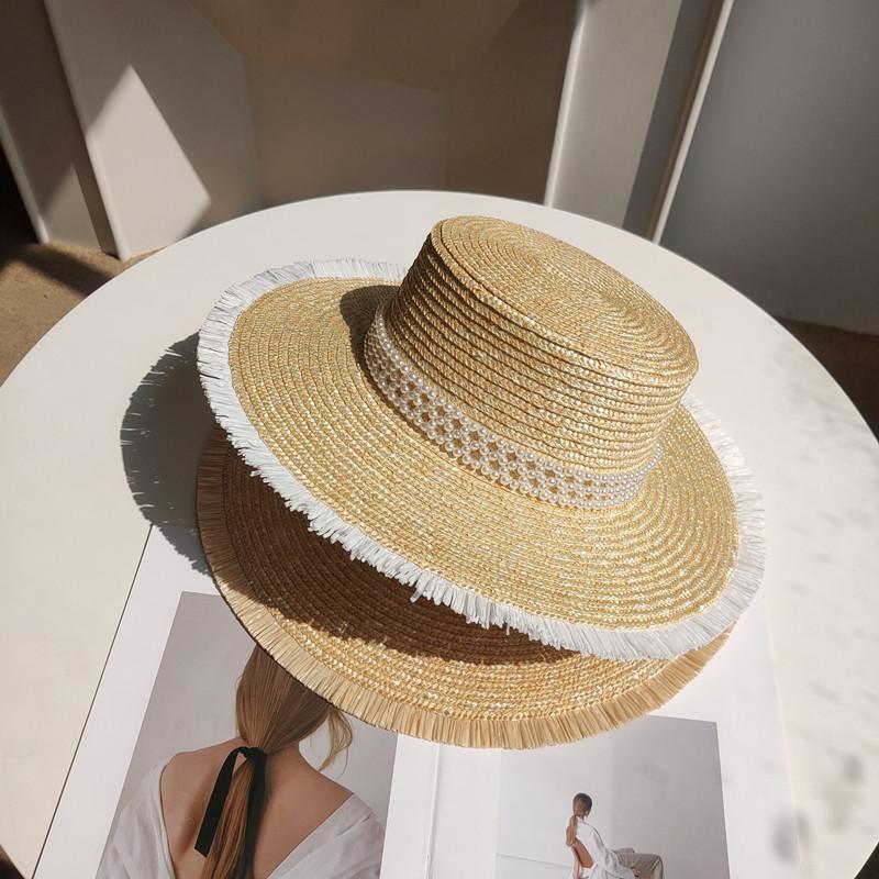 Wide Brim Hats Women Classical Fringed Pearl Chain Straw Hat Summer Jazz Beach Sun Custom Dresses For, White
Wide Brim Hats Women Classical Fringed Pearl Chain Straw Hat Summer Jazz Beach Sun Custom Dresses For, White