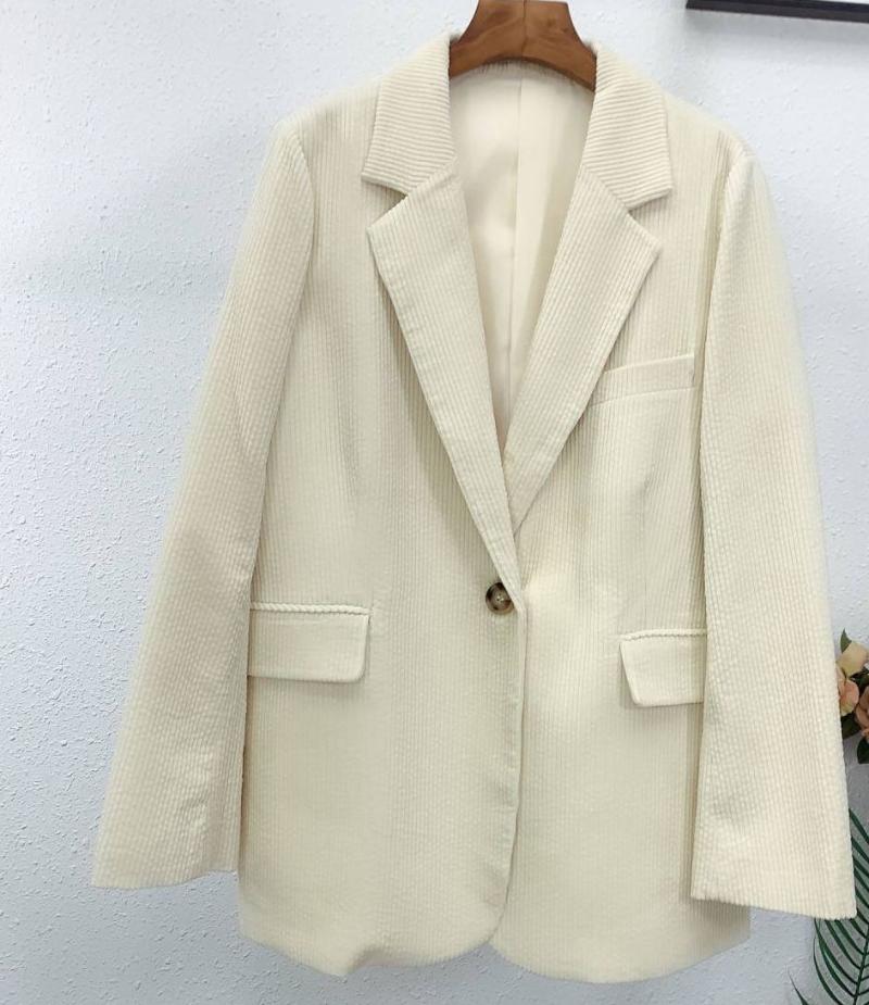 Women's Suits & Blazers Coat Retro-fit Slim One-button Casual Corduroy BlazerWomen's, Beige
Women's Suits & Blazers Coat Retro-fit Slim One-button Casual Corduroy BlazerWomen's, Beige