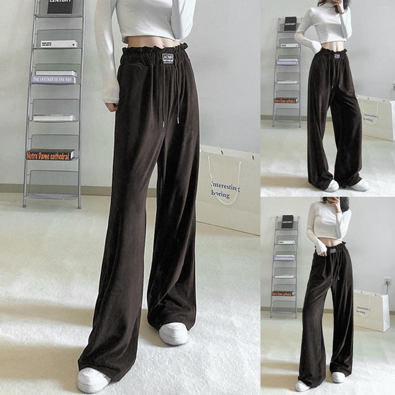 Women' Pants Women Casual Straight High Waist Loose Wide Leg Trousers With Embroidered Logo For Home Office, Brown
Women' Pants Women Casual Straight High Waist Loose Wide Leg Trousers With Embroidered Logo For Home Office, Brown