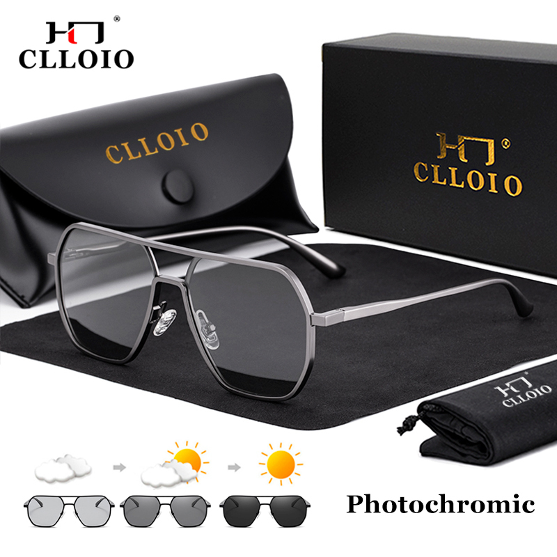 Sunglasses CLLOIO Fashion Aluminum Pochromic Men Women Polarized Sun Glasses Chameleon Anti Driving de sol 230202
Sunglasses CLLOIO Fashion Aluminum Pochromic Men Women Polarized Sun Glasses Chameleon Anti Driving de sol 230202