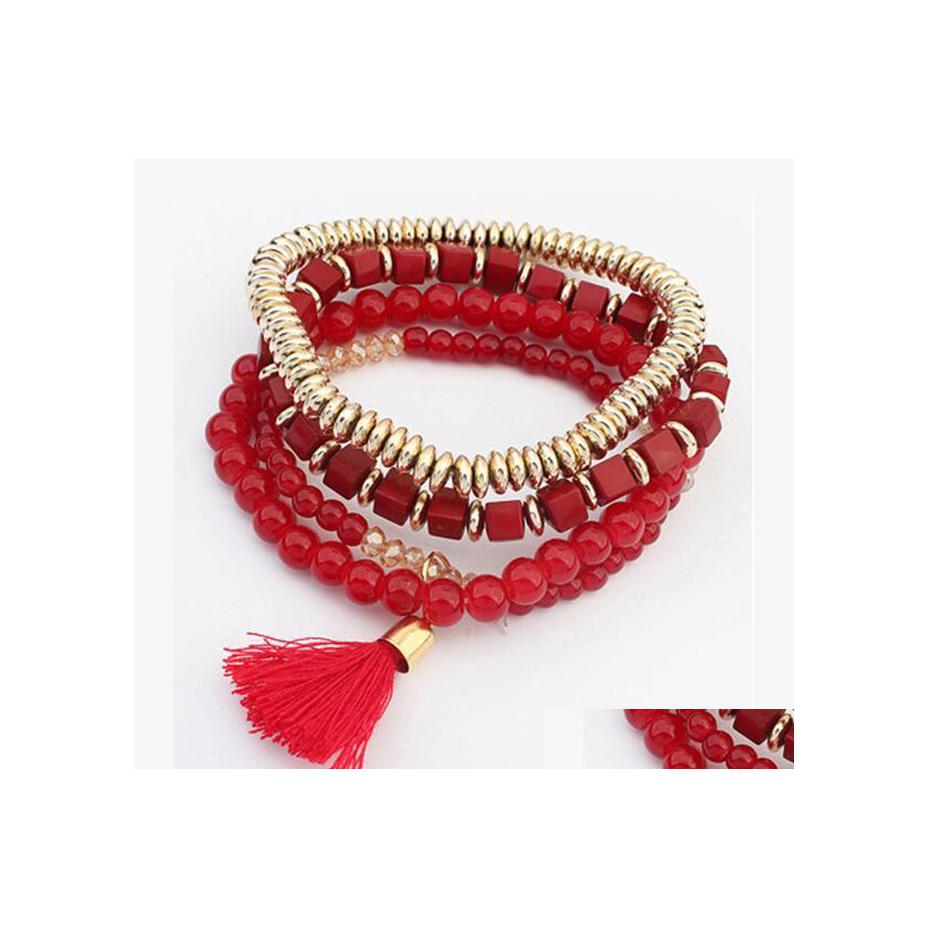 Charm Bracelets Bead Personalized Bohemian Tassel Elastic Bracelet Jewelry Bangles Luckyhat Drop Delivery Dhykb
Charm Bracelets Bead Personalized Bohemian Tassel Elastic Bracelet Jewelry Bangles Luckyhat Drop Delivery Dhykb