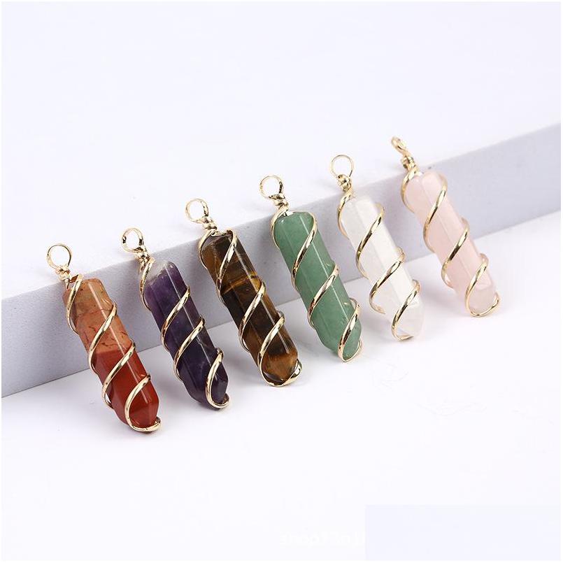 Charms Gold Wire Wrap Natural Stone Green Pillar Shape Chakra Pendants For Jewelry Making Wholesale Handmade Craft Bk Drop D Dhgarden Dh163
Charms Gold Wire Wrap Natural Stone Green Pillar Shape Chakra Pendants For Jewelry Making Wholesale Handmade Craft Bk Drop D Dhgarden Dh163