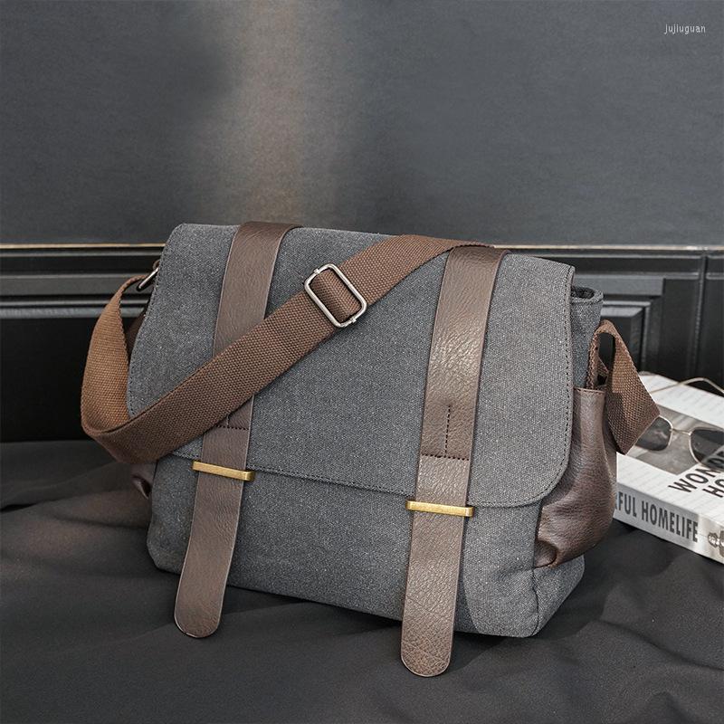 Briefcases One-shoulder Bag Korean Version Of Men's Slanted Cross Travel Leisure Student Canvas, Black
Briefcases One-shoulder Bag Korean Version Of Men's Slanted Cross Travel Leisure Student Canvas, Black