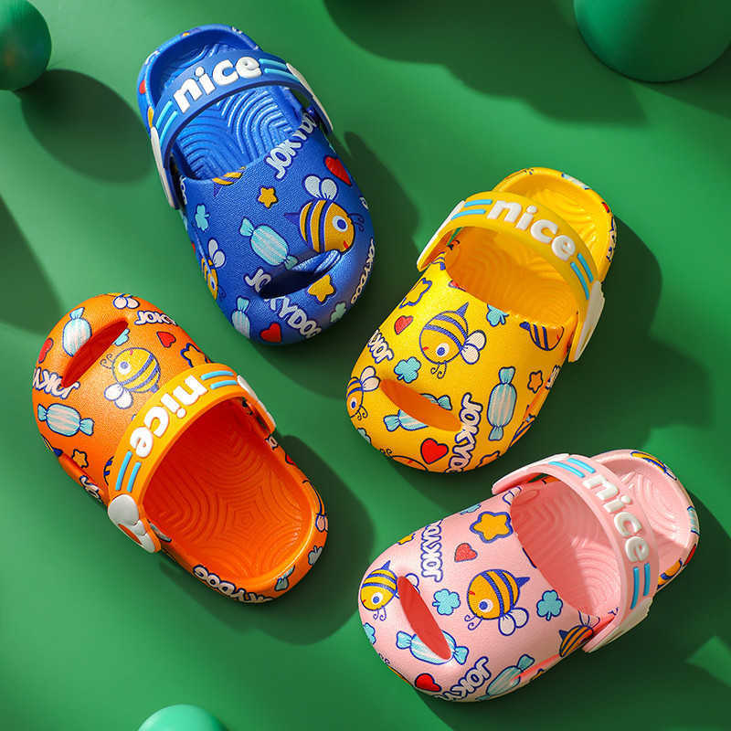 Slipper Summer Children Shoes Boys Cartoon Bees Baby Cute for Girls Anti-slippery Soft Bottom Toddler Slippers Kids Sandals 0203, Blue
Slipper Summer Children Shoes Boys Cartoon Bees Baby Cute for Girls Anti-slippery Soft Bottom Toddler Slippers Kids Sandals 0203, Blue