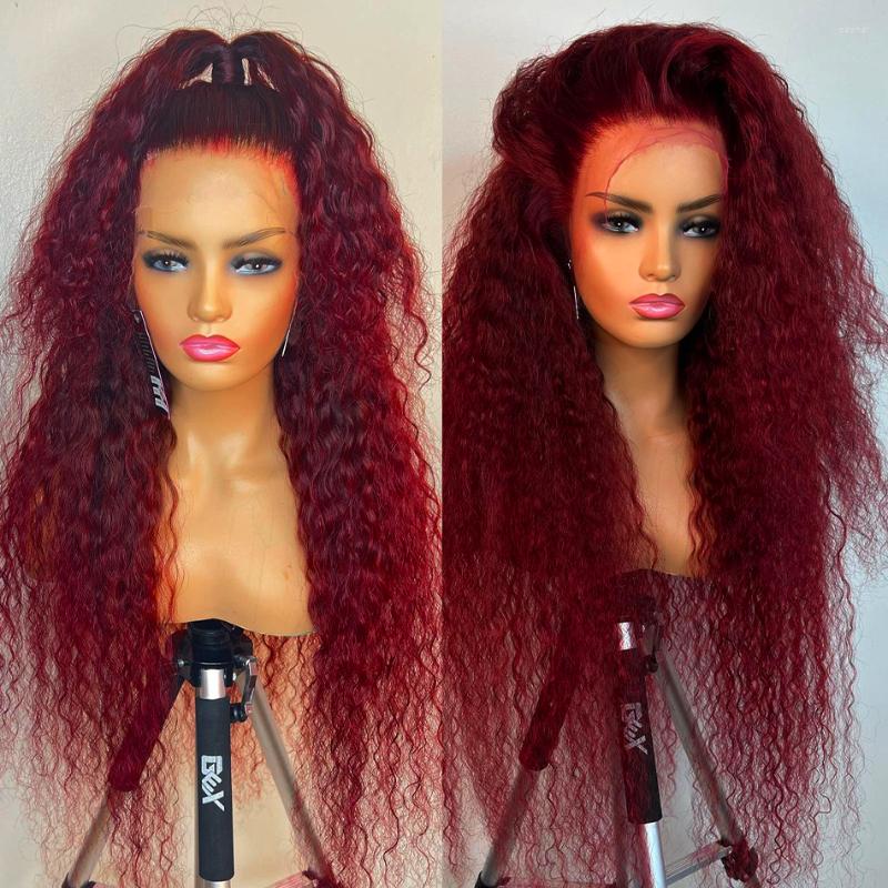 Deep Wave 13x4 13x6 Transparent Lace Front Wigs 28 30 Inch Colored Burgundy Water Curly T Part Frontal Wig For Women, T part lace wig
Deep Wave 13x4 13x6 Transparent Lace Front Wigs 28 30 Inch Colored Burgundy Water Curly T Part Frontal Wig For Women, T part lace wig