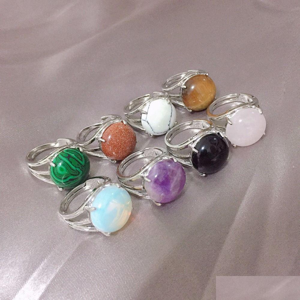 Solitaire Ring Natural Stone Rings Tigers Eye Turquoise Lapis Pink Quartz Amethyst Opal Crystal Finger For Women Jewelry Drop Dhgarden Dhjfs
Solitaire Ring Natural Stone Rings Tigers Eye Turquoise Lapis Pink Quartz Amethyst Opal Crystal Finger For Women Jewelry Drop Dhgarden Dhjfs