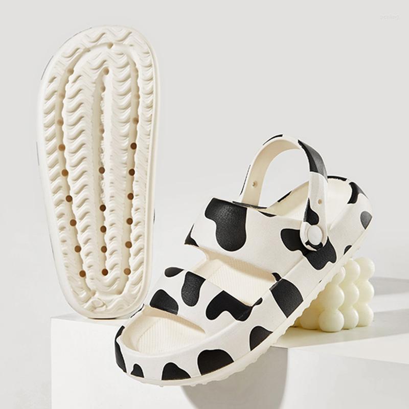 Dress Shoes Cartoon Milk Cow Print Cloud Sandals Women Soft Sole Thick Platform Slippers Woman Summer Non Slip Beach Flip Flops Funny Slides
Dress Shoes Cartoon Milk Cow Print Cloud Sandals Women Soft Sole Thick Platform Slippers Woman Summer Non Slip Beach Flip Flops Funny Slides