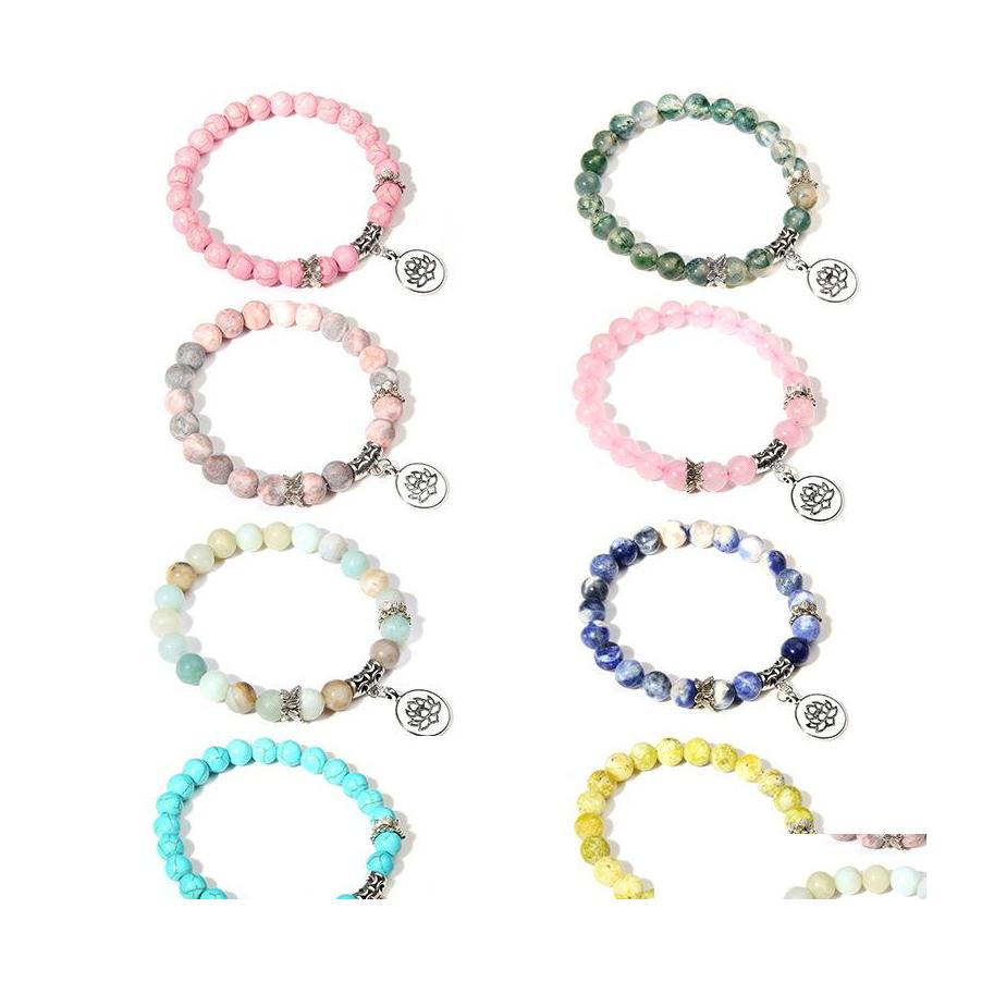 Beaded Strands Natural Stone Bracelet Colourf Beaded Lotus Charm Sun Flower Spacer Beads Elastic Jewelry Gift For Men Women Drop De Otzfb
Beaded Strands Natural Stone Bracelet Colourf Beaded Lotus Charm Sun Flower Spacer Beads Elastic Jewelry Gift For Men Women Drop De Otzfb