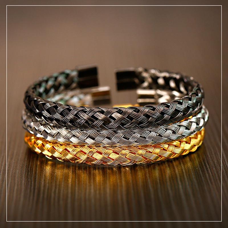 Strand Beaded Strands 2023 Fashion Stainless Steel Men Cuff Bracelets&Bangles Hip Hop Rope Buckle Open Bracelet Male Pulseira Jewelry Acc
Strand Beaded Strands 2023 Fashion Stainless Steel Men Cuff Bracelets&Bangles Hip Hop Rope Buckle Open Bracelet Male Pulseira Jewelry Acc