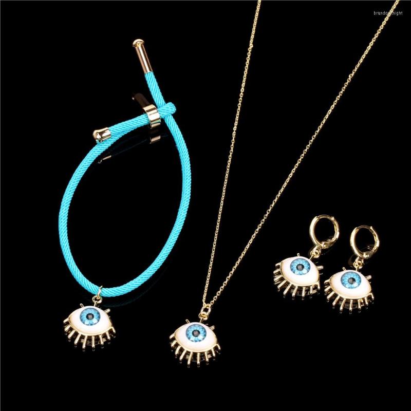 Necklace Earrings Set Fashion Lucky Eye Pendant Hoop Necklaces Bracelets Resin Plastic Jewelry For Women Party Gifts 2023, Picture shown
Necklace Earrings Set Fashion Lucky Eye Pendant Hoop Necklaces Bracelets Resin Plastic Jewelry For Women Party Gifts 2023, Picture shown