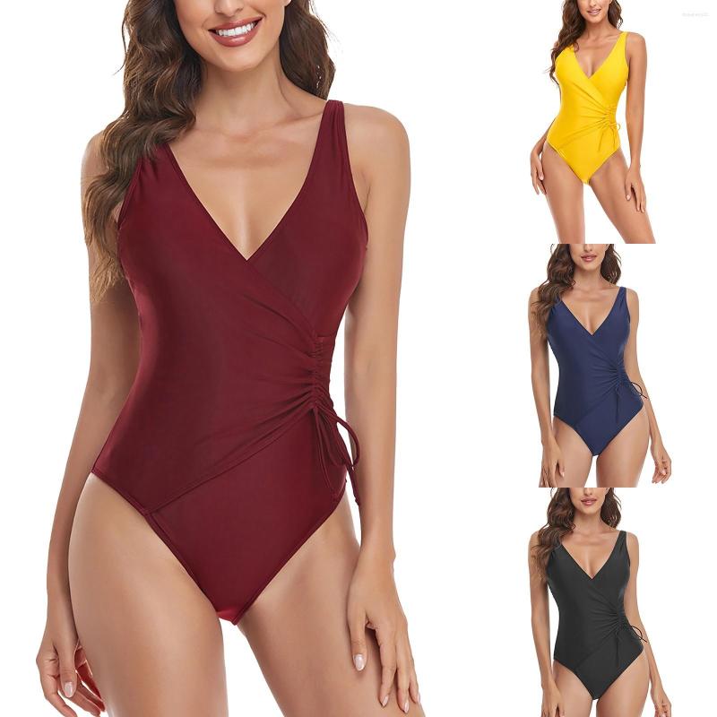 Women' Swimwear Women Swimsuit Bathing Suits V Neck Low Back Adjustable Straps, Black
Women' Swimwear Women Swimsuit Bathing Suits V Neck Low Back Adjustable Straps, Black