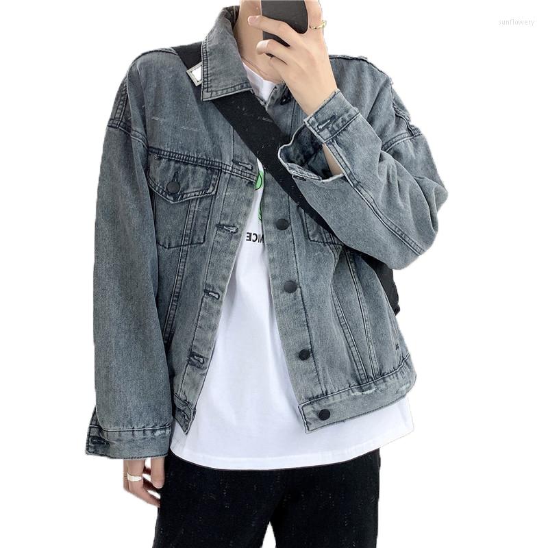 Women' Jackets Jean Jacket Women Autumn Casual Turn-down Collar Long Sleeve Loose Denim, Blue gray
Women' Jackets Jean Jacket Women Autumn Casual Turn-down Collar Long Sleeve Loose Denim, Blue gray