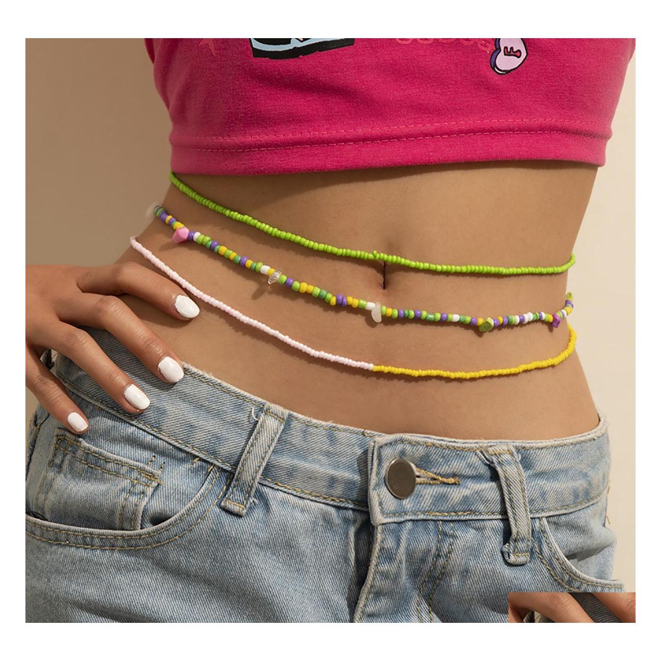 Belly Chains Bohemian Fashion Jewelry Green Beaded Bikini Beads Waist Belt Three Layers Chain Drop Delivery Body Dhsqc
Belly Chains Bohemian Fashion Jewelry Green Beaded Bikini Beads Waist Belt Three Layers Chain Drop Delivery Body Dhsqc