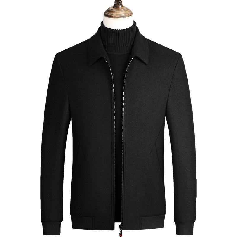 Men's Wool & Blends Fashion Middle Age Casual Jacket Spring Autumn Black Grey Woolen Jackets Male Tops For Men Nice
Men's Wool & Blends Fashion Middle Age Casual Jacket Spring Autumn Black Grey Woolen Jackets Male Tops For Men Nice