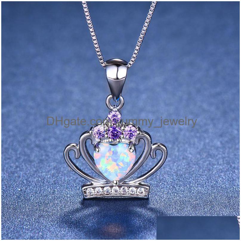 Pendant Necklaces Boho Female Crown Pendants Fashion Sier Color Purple Necklace Blue White Fire Opal For Womenpendant Drop Delivery J Dhfte
Pendant Necklaces Boho Female Crown Pendants Fashion Sier Color Purple Necklace Blue White Fire Opal For Womenpendant Drop Delivery J Dhfte