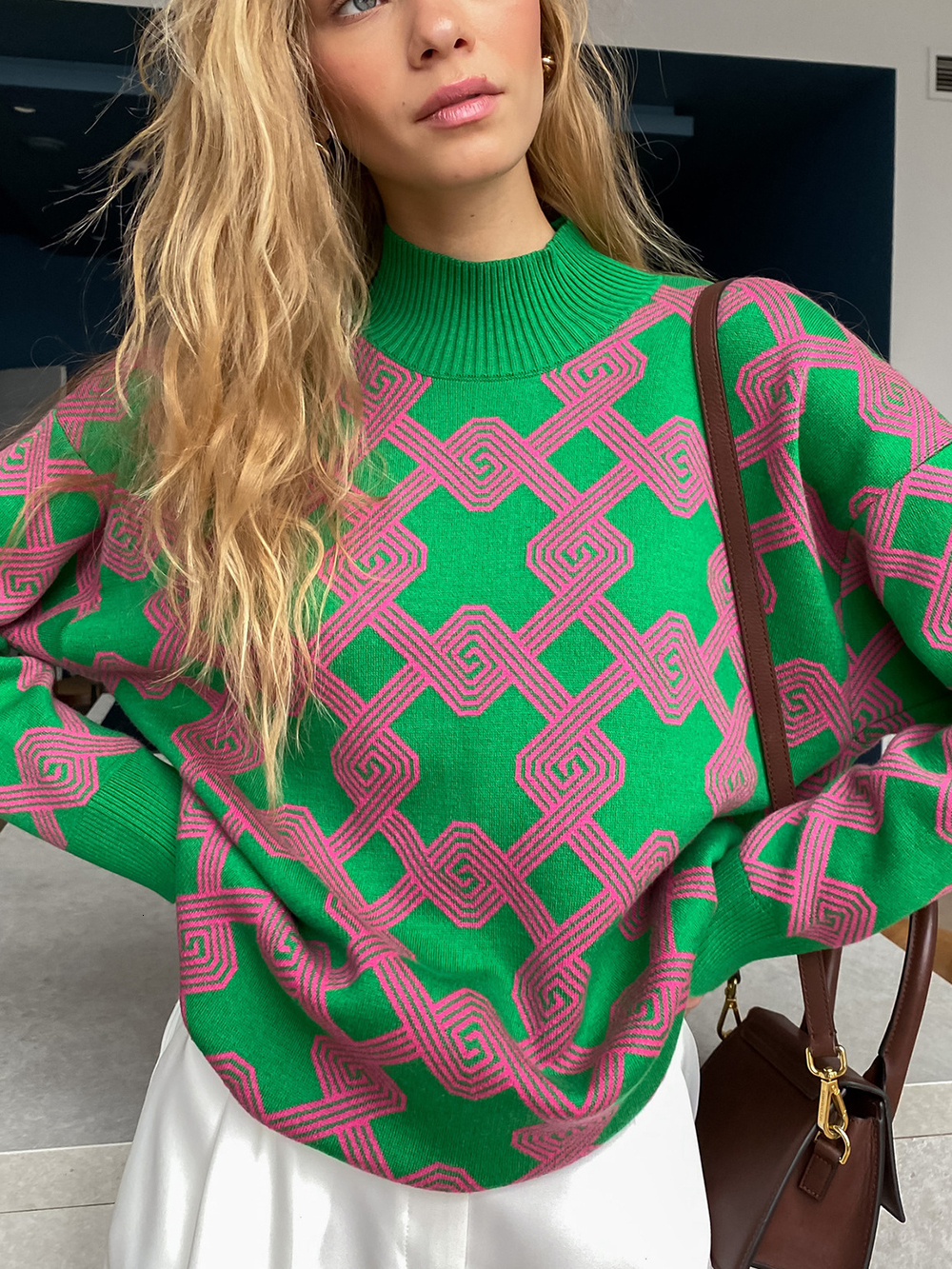 Women's Sweaters Fatika Women Mock Neck Pullover Stylish Fashion Autumn Female Casual Knitted Jumpers Winter Clothing 230202, Green red
Women's Sweaters Fatika Women Mock Neck Pullover Stylish Fashion Autumn Female Casual Knitted Jumpers Winter Clothing 230202, Green red