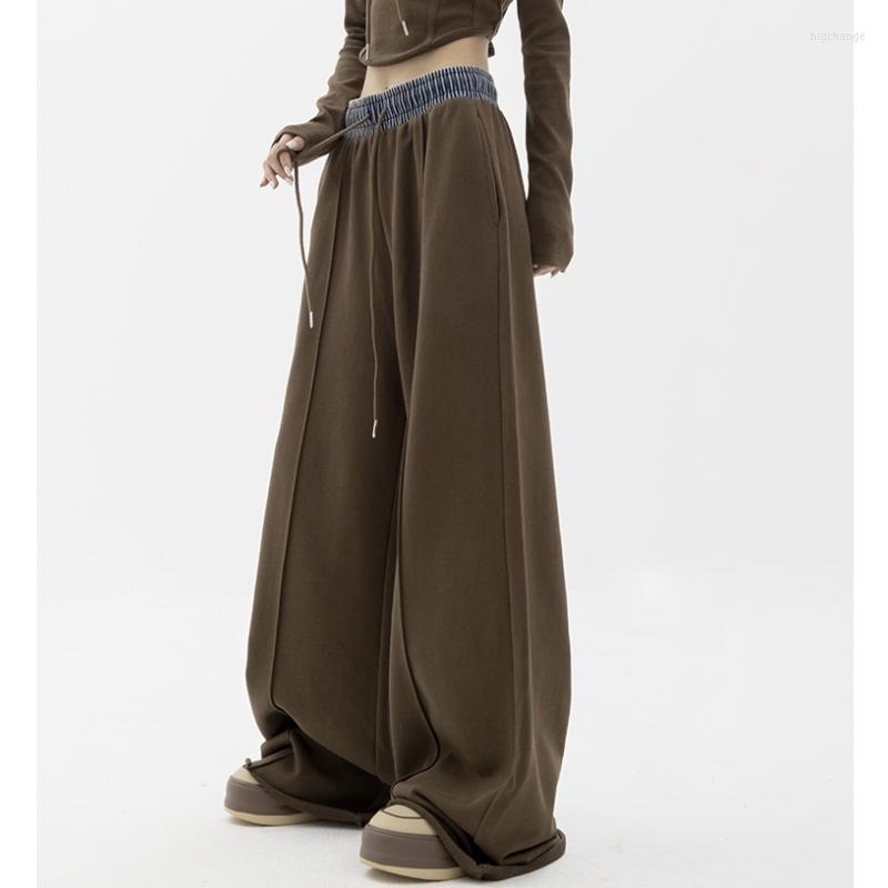 Women' Pants Women Brown Sweatpants Loose High Waist Vintage Baggy Street American Fashion Oversize Female Straight Wide Leg Trouser
Women' Pants Women Brown Sweatpants Loose High Waist Vintage Baggy Street American Fashion Oversize Female Straight Wide Leg Trouser