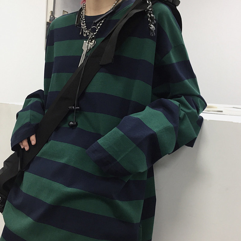 Women's T-Shirt Y2K Striped Shirt Women Men Oversized Harajuku Shirt Fall Long Sleeve Tops Vintage Green Gothic Tee Grunge Streetwear 230203, White
Women's T-Shirt Y2K Striped Shirt Women Men Oversized Harajuku Shirt Fall Long Sleeve Tops Vintage Green Gothic Tee Grunge Streetwear 230203, White