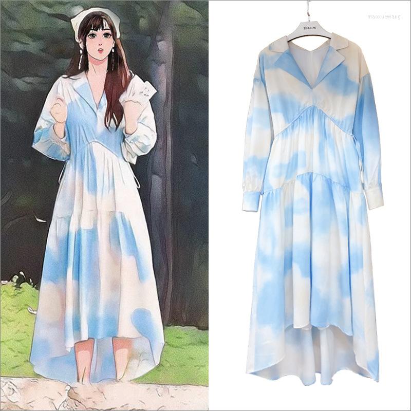 Casual Dresses For Women 2023 Autumn Printed Floral Dress Long Sleeve Female Streetwear Vestidos De Fiesta, Blue
Casual Dresses For Women 2023 Autumn Printed Floral Dress Long Sleeve Female Streetwear Vestidos De Fiesta, Blue