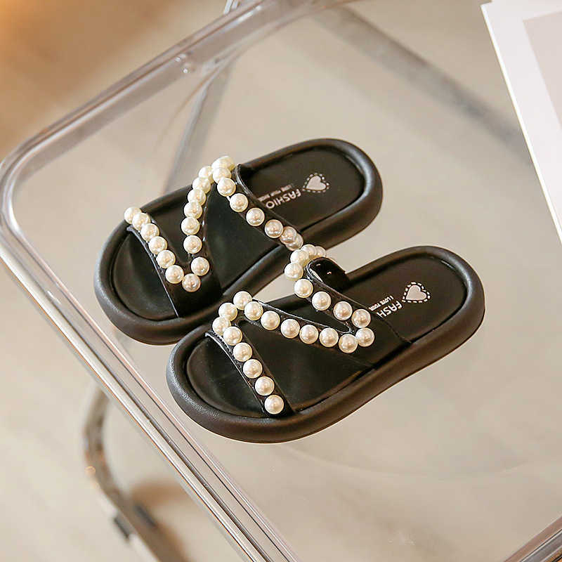 Slipper Children's Casual Flat Slippers Pearls Temperament Princess Sweet Simple Pure Black Indoor and Outdoor Sandals for Girls New PU 0203, Yellow
Slipper Children's Casual Flat Slippers Pearls Temperament Princess Sweet Simple Pure Black Indoor and Outdoor Sandals for Girls New PU 0203, Yellow