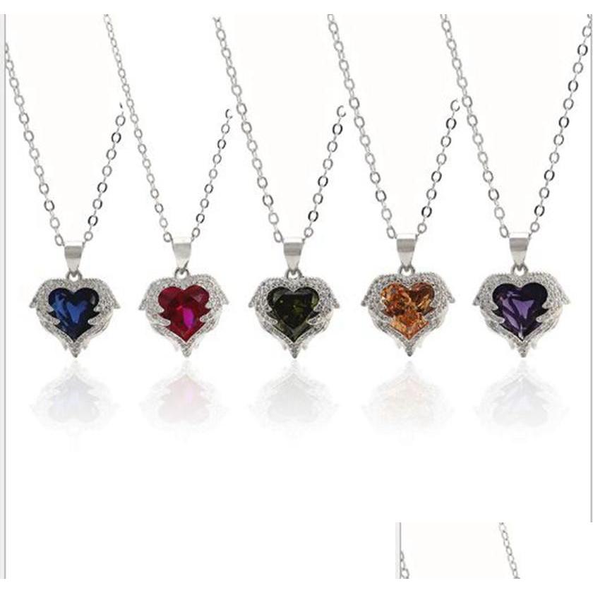 Pendant Necklaces Fashion Jewelry 925 Sterling Sier Heart Gem With 18Inch Link Chain Zircon Angel Wing Pendants Necklace For Women L Dhczd
Pendant Necklaces Fashion Jewelry 925 Sterling Sier Heart Gem With 18Inch Link Chain Zircon Angel Wing Pendants Necklace For Women L Dhczd