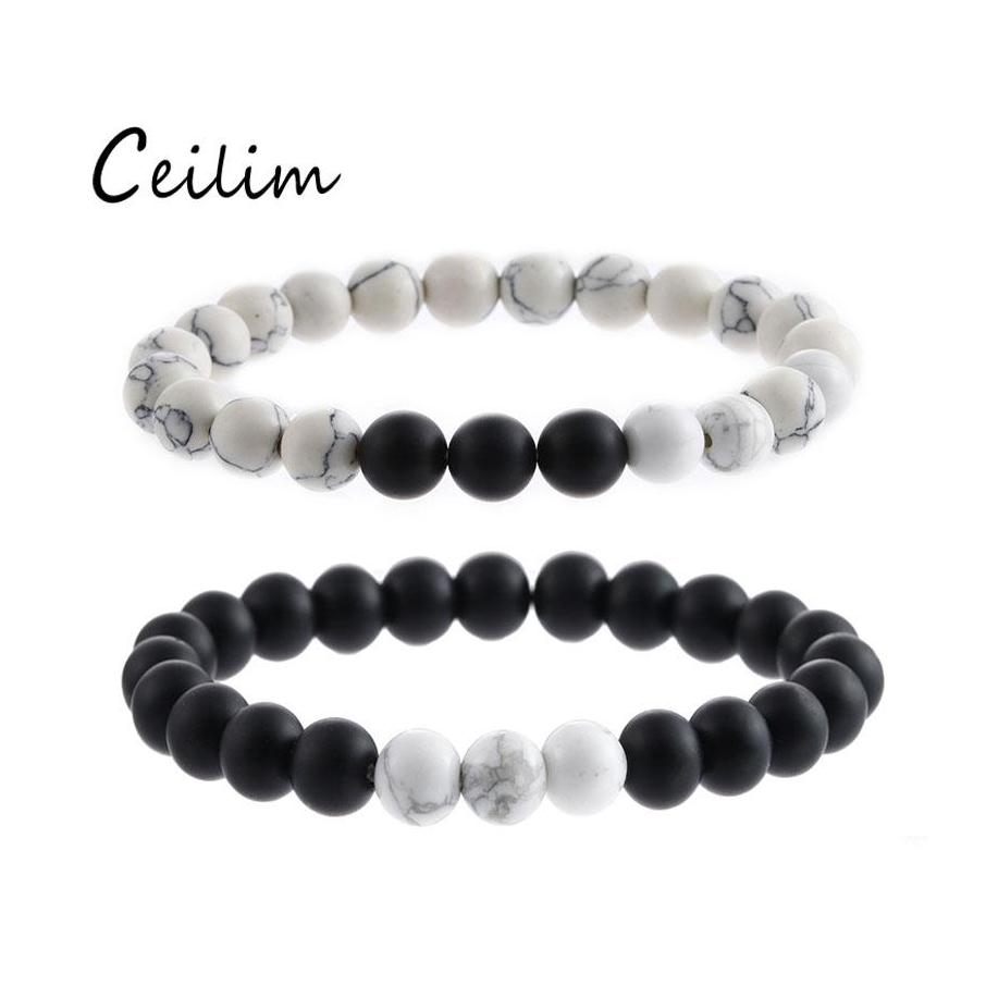 Link Chain Simple Couple Beads Bracelet Women Men Natural Matte Stone Bead Chakra Bracelets Healing Energy Meditation Elastic Yoga Ot71Z
Link Chain Simple Couple Beads Bracelet Women Men Natural Matte Stone Bead Chakra Bracelets Healing Energy Meditation Elastic Yoga Ot71Z