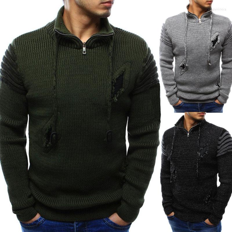 Men's Sweaters Brand Zipper Turtleneck Sweater Men 2023 Winter Fashion Hole Decorate Solid Knitted Pullover Hip Hop Fold Elastic Jersey, Green sweater men
Men's Sweaters Brand Zipper Turtleneck Sweater Men 2023 Winter Fashion Hole Decorate Solid Knitted Pullover Hip Hop Fold Elastic Jersey, Green sweater men