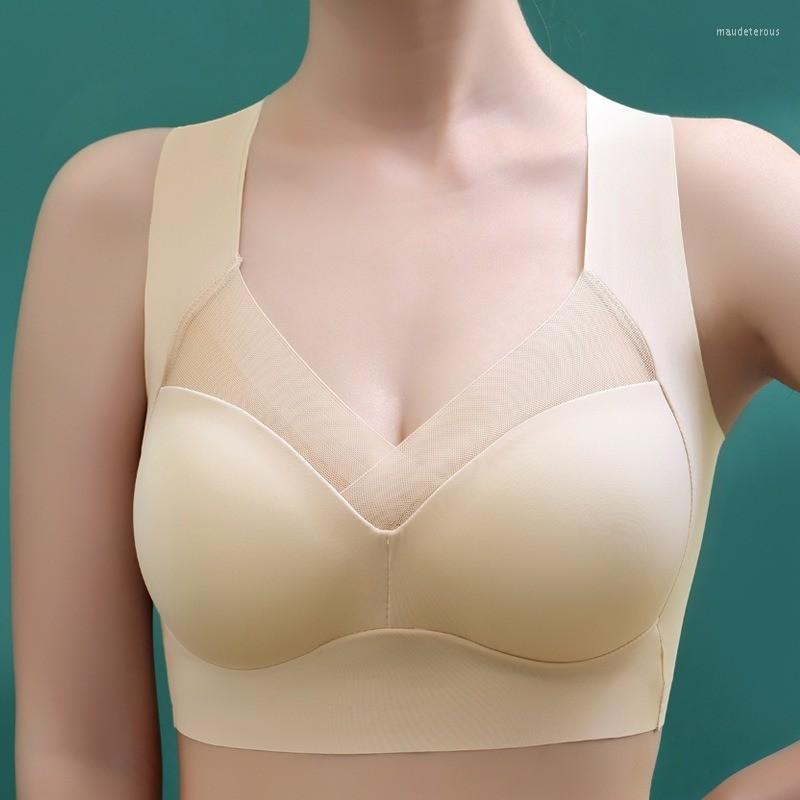 Bras High-quality Sexy Push Up Back Women's Bra Without Steel Ring Breathable Comfortable Anti-walking Seamless Sleep Underwear, Black
Bras High-quality Sexy Push Up Back Women's Bra Without Steel Ring Breathable Comfortable Anti-walking Seamless Sleep Underwear, Black