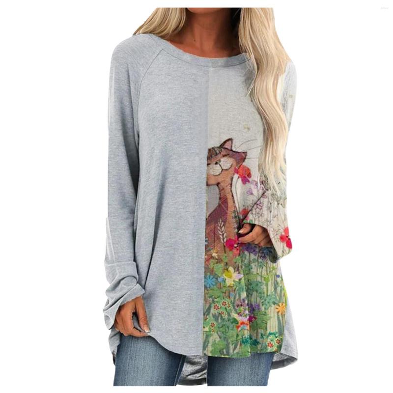 Women' T Shirts Plus Size Women Long Sleeve Printed O Neck Tops Tee Western Style Patchwork Loose For, Gray
Women' T Shirts Plus Size Women Long Sleeve Printed O Neck Tops Tee Western Style Patchwork Loose For, Gray