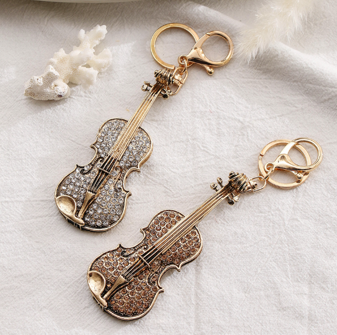 Rhinestone Guitar Shape Small Gift Package Pendant Alloy Tarnish Keychain Ornaments Little Creative Gifts
Rhinestone Guitar Shape Small Gift Package Pendant Alloy Tarnish Keychain Ornaments Little Creative Gifts