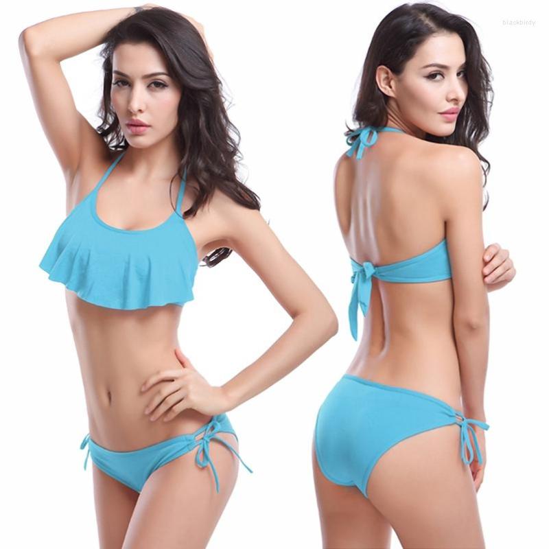 Women's Swimwear Bikini Bathing Suit Swimsuit Two Pieces Set Falbala Biquini Push Up With Breast Backer For Women Girl Lady DM055, Blue
Women's Swimwear Bikini Bathing Suit Swimsuit Two Pieces Set Falbala Biquini Push Up With Breast Backer For Women Girl Lady DM055, Blue