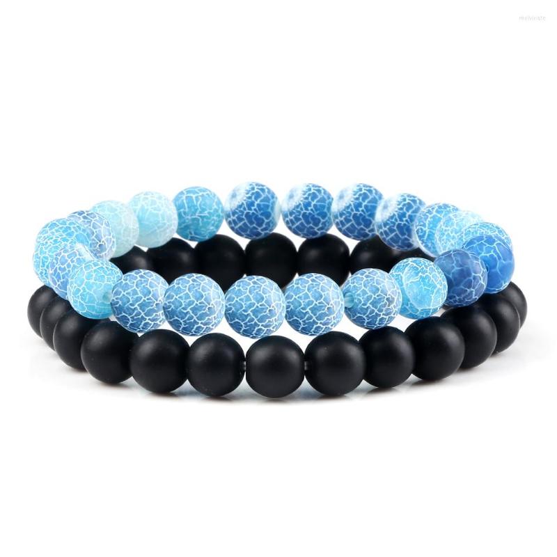 Strand 2pcs/set Men Matte Black Natural Weathered Stone Beads Bracelets&Bangles Couple Women Reiki Chakra Healing Energy Jewellery Gift
Strand 2pcs/set Men Matte Black Natural Weathered Stone Beads Bracelets&Bangles Couple Women Reiki Chakra Healing Energy Jewellery Gift