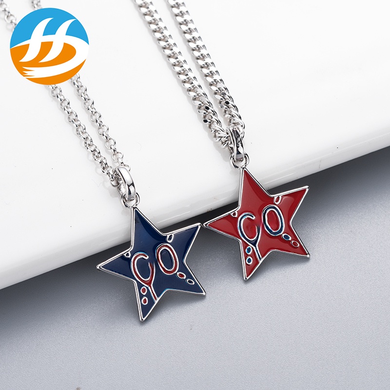 Fashion jewelry necklaces designers 925 silver link chain star enamel pendant necklace charm men women double G letter Gifts for boys girls Valentine's Day never fade
Fashion jewelry necklaces designers 925 silver link chain star enamel pendant necklace charm men women double G letter Gifts for boys girls Valentine's Day never fade