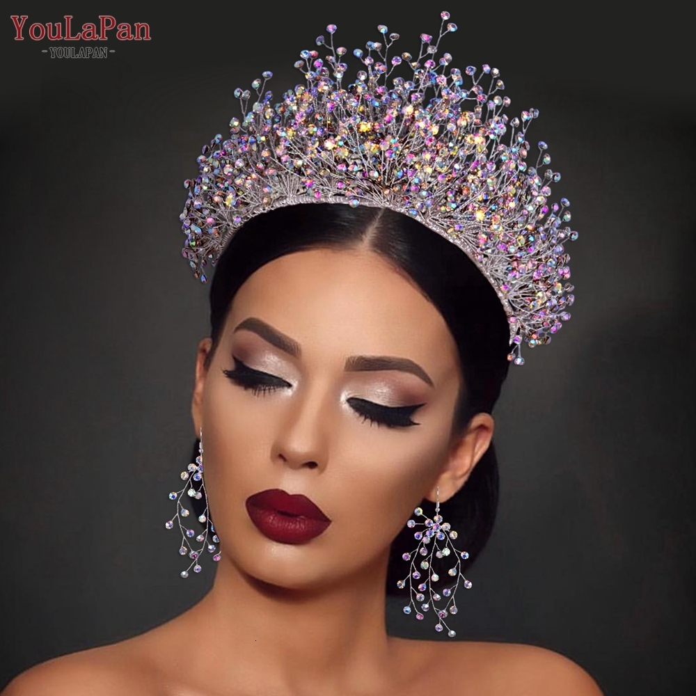 Wedding Hair Jewelry YouLaPan HP193PC AB Colorful Bridal Luxury Crystal Crown Tiaras Fashion Women Accessories 230202
Wedding Hair Jewelry YouLaPan HP193PC AB Colorful Bridal Luxury Crystal Crown Tiaras Fashion Women Accessories 230202