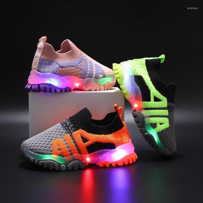 Athletic Shoes Children's LED Glowing Boys And Girls Summer Letter Embroidery Sneakers Kids Fashion Shiny CS122, 01
Athletic Shoes Children's LED Glowing Boys And Girls Summer Letter Embroidery Sneakers Kids Fashion Shiny CS122, 01