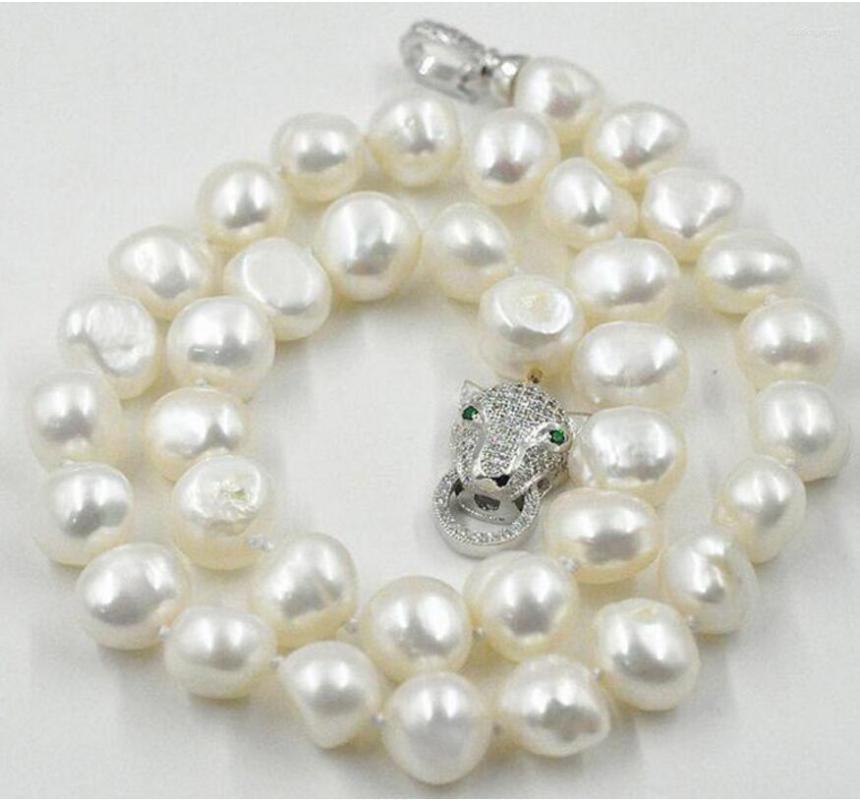 Chains Fashion Jewelry Beautiful 12-13mm South Sea White Baroque Pearl Necklace 18" Leopard Clasp
Chains Fashion Jewelry Beautiful 12-13mm South Sea White Baroque Pearl Necklace 18" Leopard Clasp
