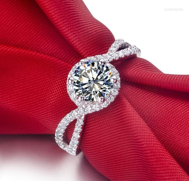Cluster Rings Solid 14K White Gold AU585 Ring 1CT Natural Moissanite Diamond Promise Valuable Invitation Gift For Lady D Color VVS1
Cluster Rings Solid 14K White Gold AU585 Ring 1CT Natural Moissanite Diamond Promise Valuable Invitation Gift For Lady D Color VVS1