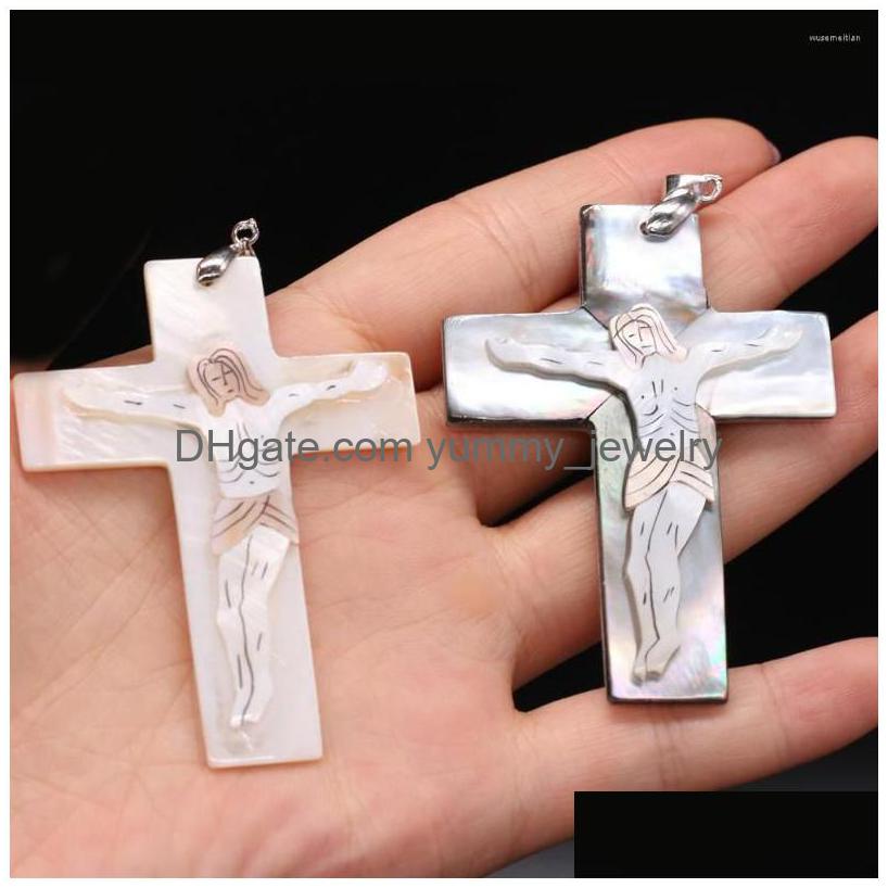 Pendant Necklaces 1Pcs Natural Cross Shape Shell Charms Pendants For Diy Earring Jewelry Making Women Gift Size 48X65Mm Drop Delivery Dhoh3
Pendant Necklaces 1Pcs Natural Cross Shape Shell Charms Pendants For Diy Earring Jewelry Making Women Gift Size 48X65Mm Drop Delivery Dhoh3