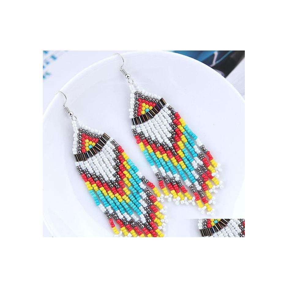 Dangle Chandelier Bohemian Fashion Jewelry Beaded Long Tassel Earrings Rice Beads Earring Drop Delivery Dhsx7
Dangle Chandelier Bohemian Fashion Jewelry Beaded Long Tassel Earrings Rice Beads Earring Drop Delivery Dhsx7