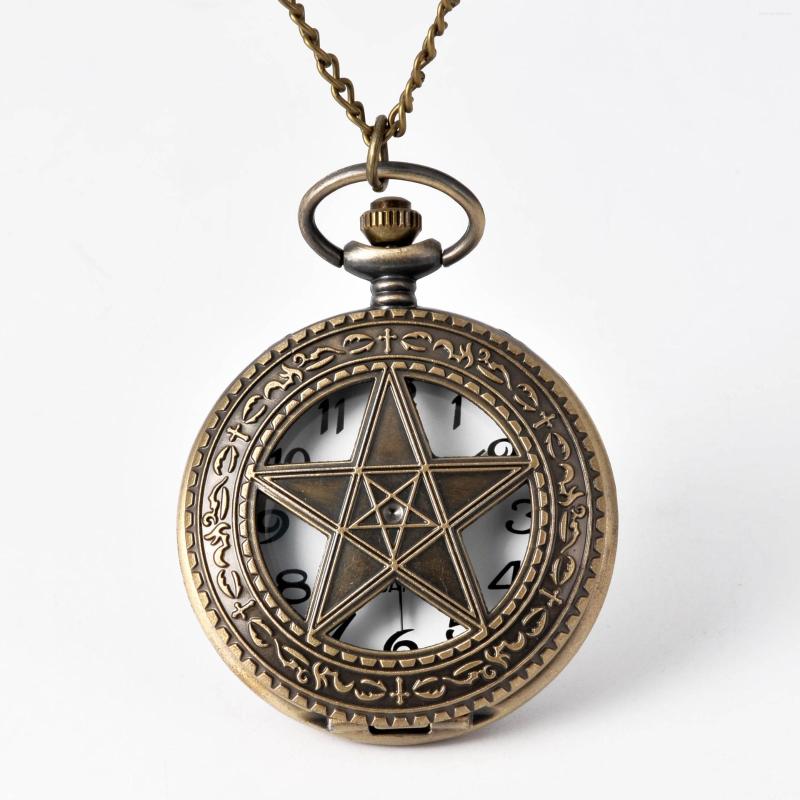 Pocket Watches Large Pockt Watch Bronze Continuously Empty Perspective Five-pointed Star For Men Women And Children, Picture shown
Pocket Watches Large Pockt Watch Bronze Continuously Empty Perspective Five-pointed Star For Men Women And Children, Picture shown