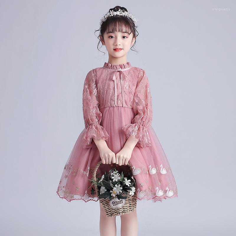 Girl Dresses Aututmn Mesh Girls Embroidery Kids Lace Dress For Baby Princess Children Wedding 4-9Y, Pink
Girl Dresses Aututmn Mesh Girls Embroidery Kids Lace Dress For Baby Princess Children Wedding 4-9Y, Pink