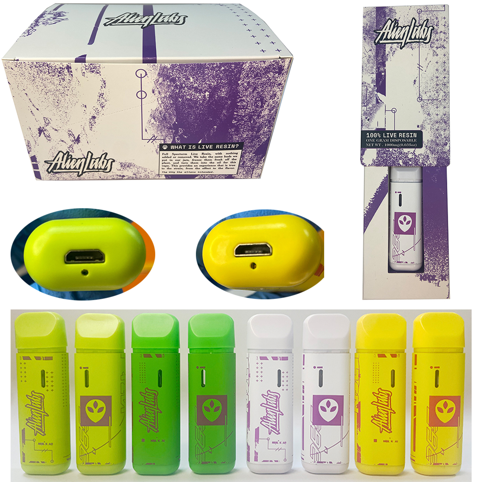 Popular new product Alien Disposable vape pens 380mAh E cigarettes Rechargeable Battery Empty Vape Pen 1ml Vaporizer with Drawer box Packing
Popular new product Alien Disposable vape pens 380mAh E cigarettes Rechargeable Battery Empty Vape Pen 1ml Vaporizer with Drawer box Packing