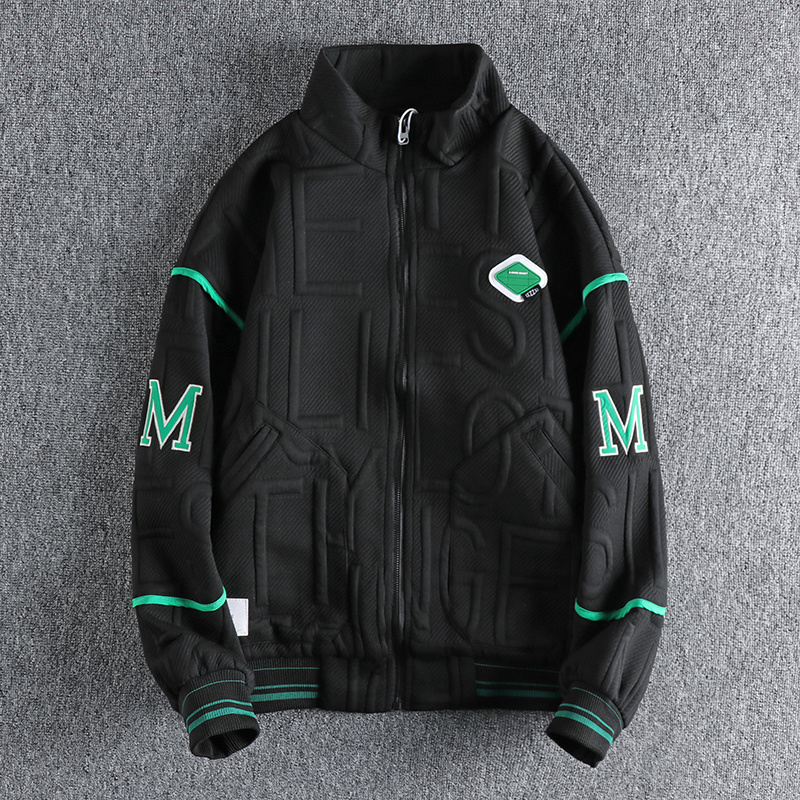 Men's Jackets 2023 Simple stand collar casual jacket men's embossed letter pattern trend youth cardigan coat outerwear 1171 230203, White
Men's Jackets 2023 Simple stand collar casual jacket men's embossed letter pattern trend youth cardigan coat outerwear 1171 230203, White