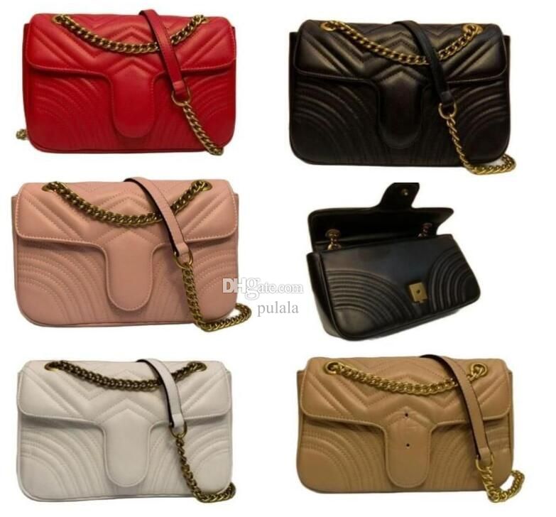 Designer Wallets Women Bags handbag Fashion Shoulder Bag 3 Size High end quality PU leather Marmont Bags Lady Metallic Chain Cross AdeDa, Red
Designer Wallets Women Bags handbag Fashion Shoulder Bag 3 Size High end quality PU leather Marmont Bags Lady Metallic Chain Cross AdeDa, Red