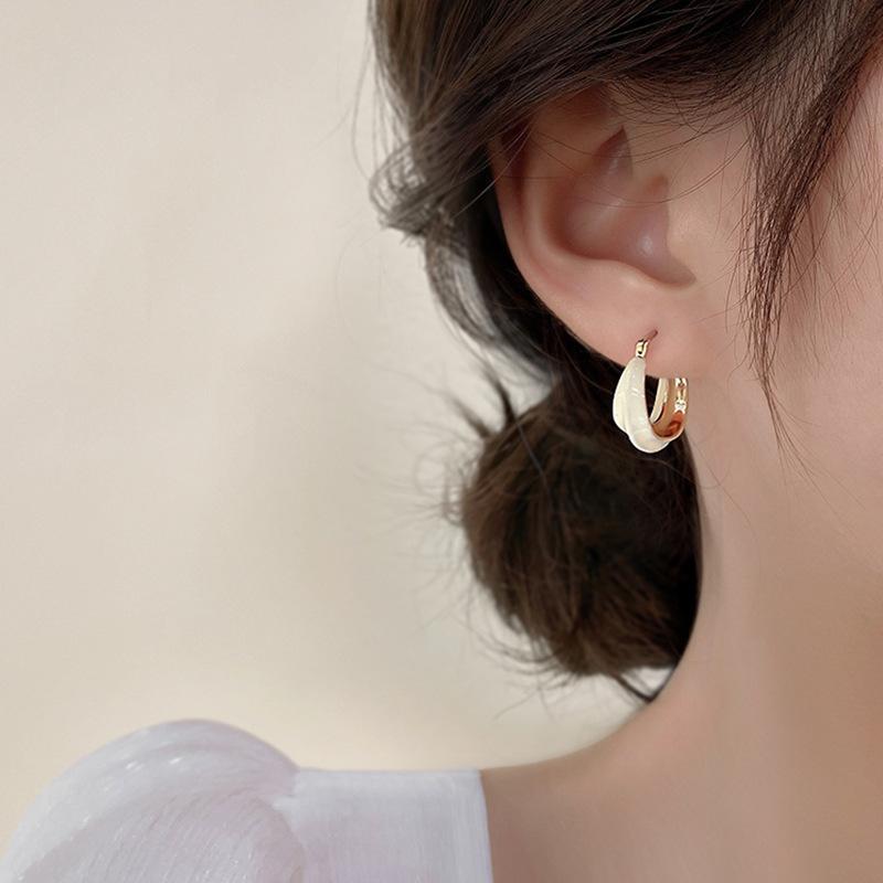 Hoop Earrings & Huggie Korean Fashion Cute 2023 White Enamel Geometric For Women JewelryHoop
Hoop Earrings & Huggie Korean Fashion Cute 2023 White Enamel Geometric For Women JewelryHoop